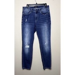 3/$20 Buffalo David Bitton Hope Skinny Womens Blue Jeans Size 32 Distressed